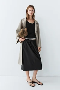 100% cotton ribbed double-layer top