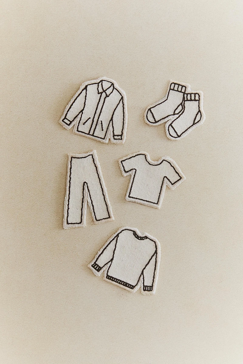 THERMO-ADHESIVE CLOTHING PATCHES (SET OF 5)