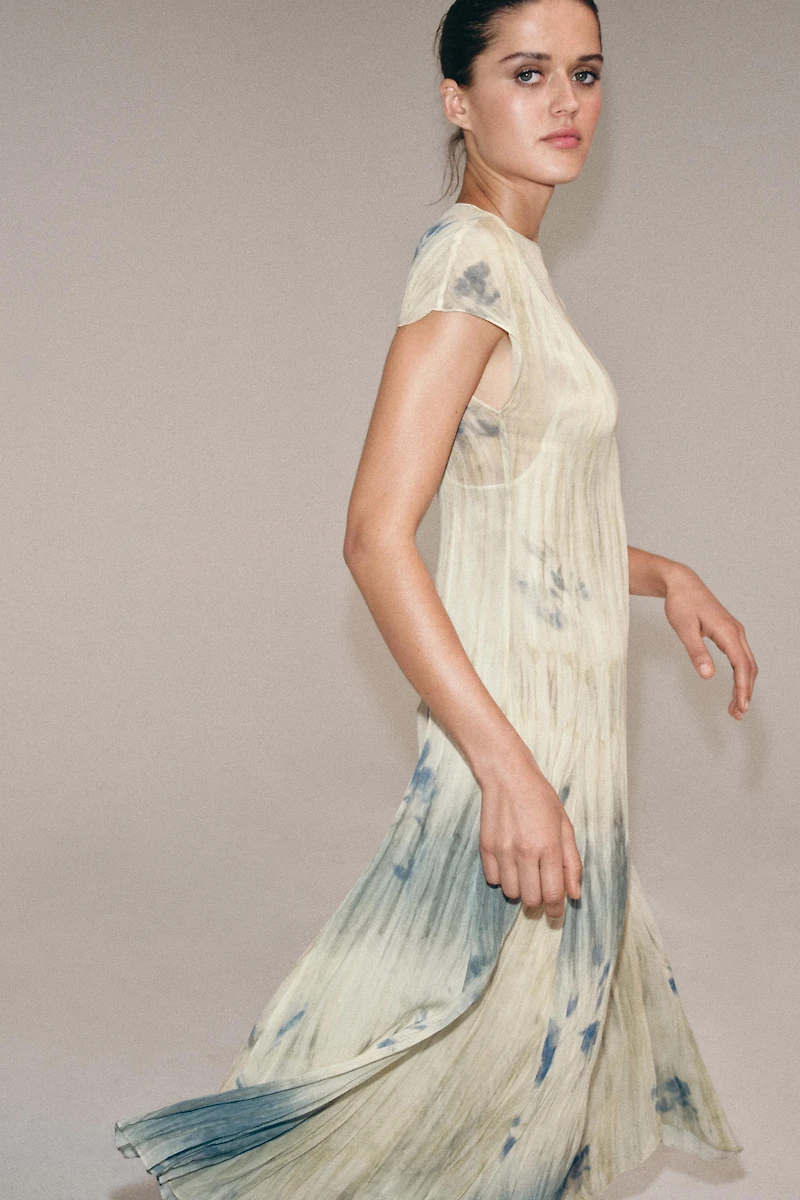 ZW COLLECTION PRINTED MIDI DRESS