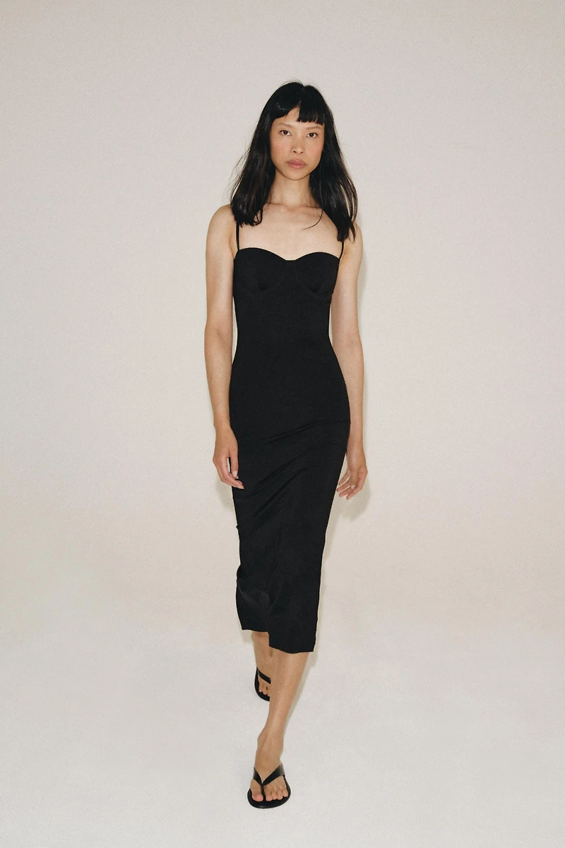 POLYAMIDE MIDI DRESS