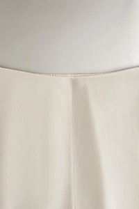 BEIGE SILK PANTS