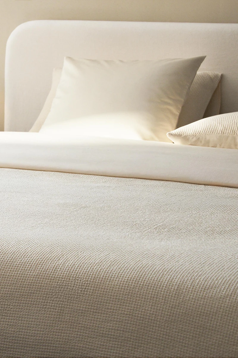 MINI WAFFLE COTTON DUVET COVER