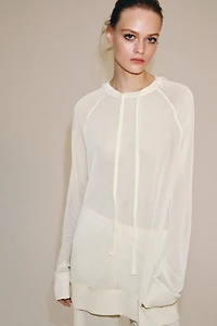 SWEAT FLUIDE SEMI-TRANSPARENT