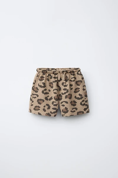 ANIMAL PRINT SHORTS