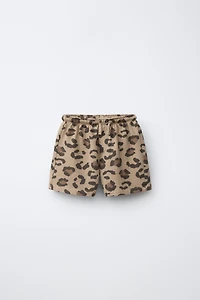 ANIMAL PRINT SHORTS