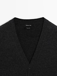 Cardigan à col en V 100 % cachemire