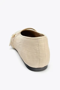 BALLERINES EN CUIR