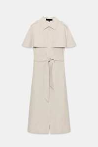 ZW COLLECTION CAPE SHIRT DRESS