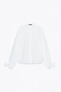 CHEMISE POPELINE AVEC LACETS