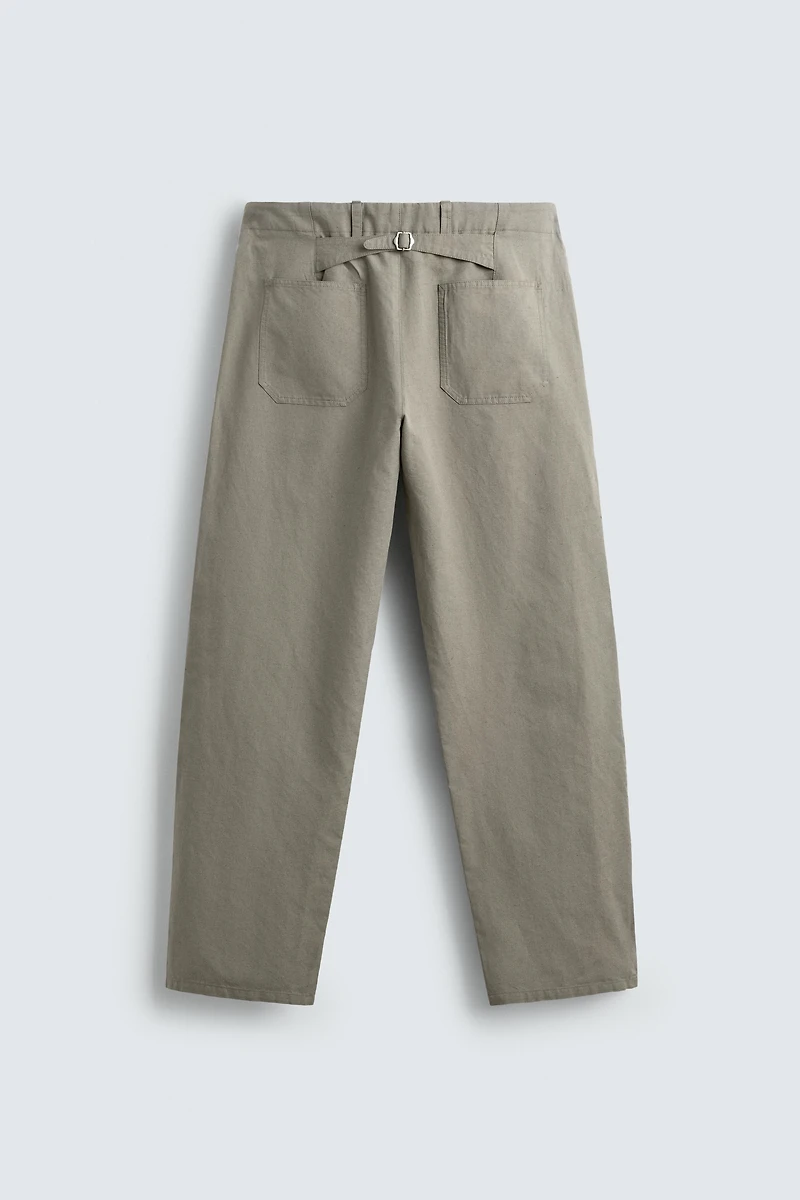 PANTALON COUPE DÉCONTRACTÉE À PATE DE SERRAGE