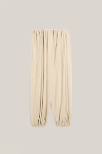 Silk blend total look sarouel trousers - LIMITED EDITION