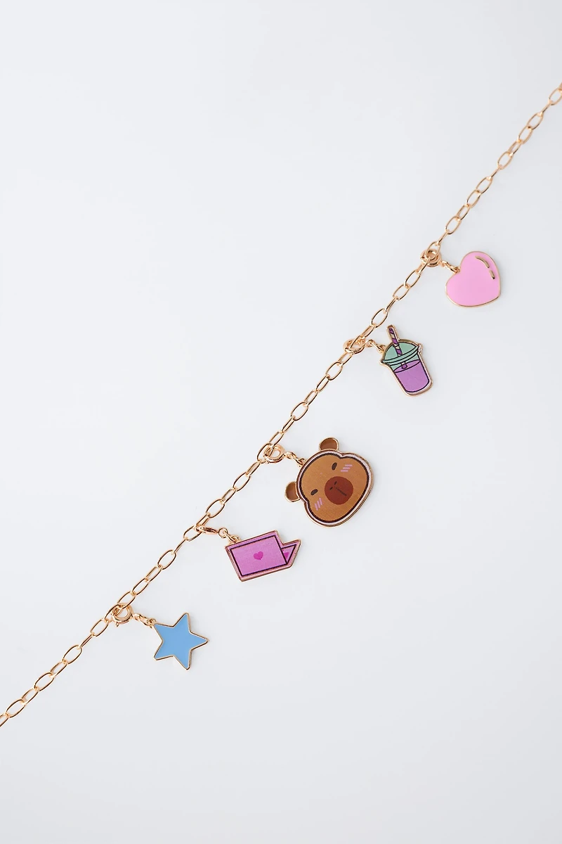 INTERCHANGEABLE MULTICHARM NECKLACE