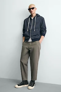 WASHED TAPERED FIT PANTS