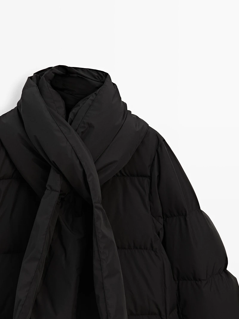 Water-repellent puffer jacket
