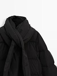Water-repellent puffer jacket