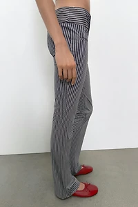 STRIPED FLARE PANTS