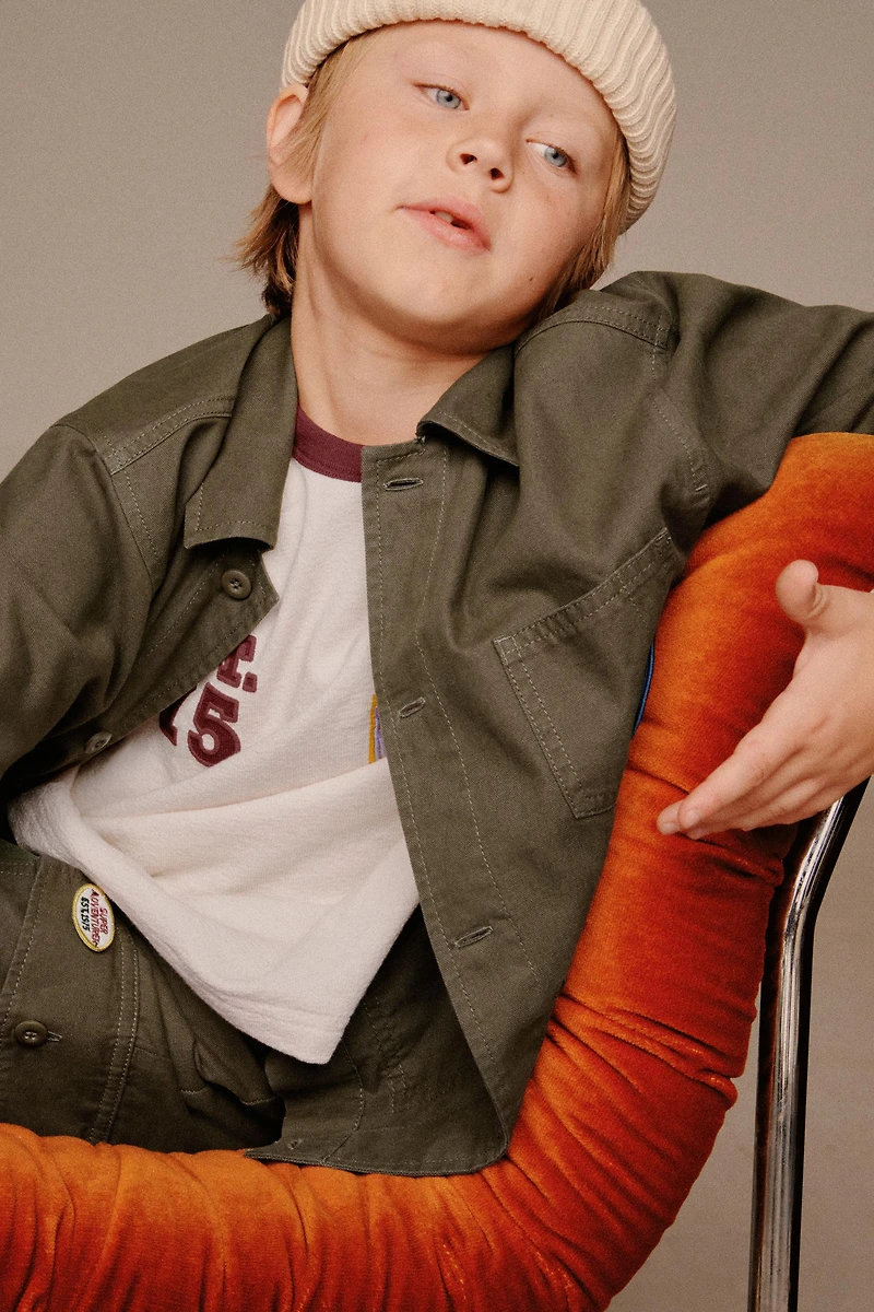 PATCHED STRAIGHT LEG PANTS