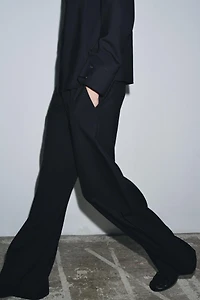 100% WOOL PANTS ZW COLLECTION