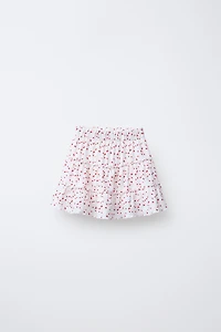 TEXTURED PRINT SKORT