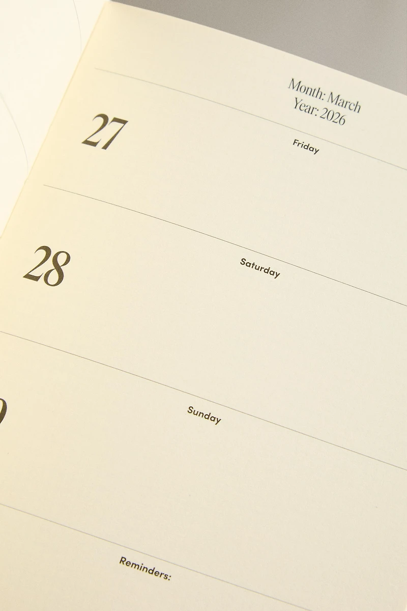 AGENDA VUE HEBDOMADAIRE
