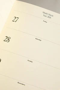 AGENDA VUE HEBDOMADAIRE