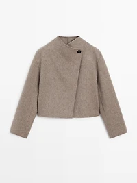 Manteau court finition brossée