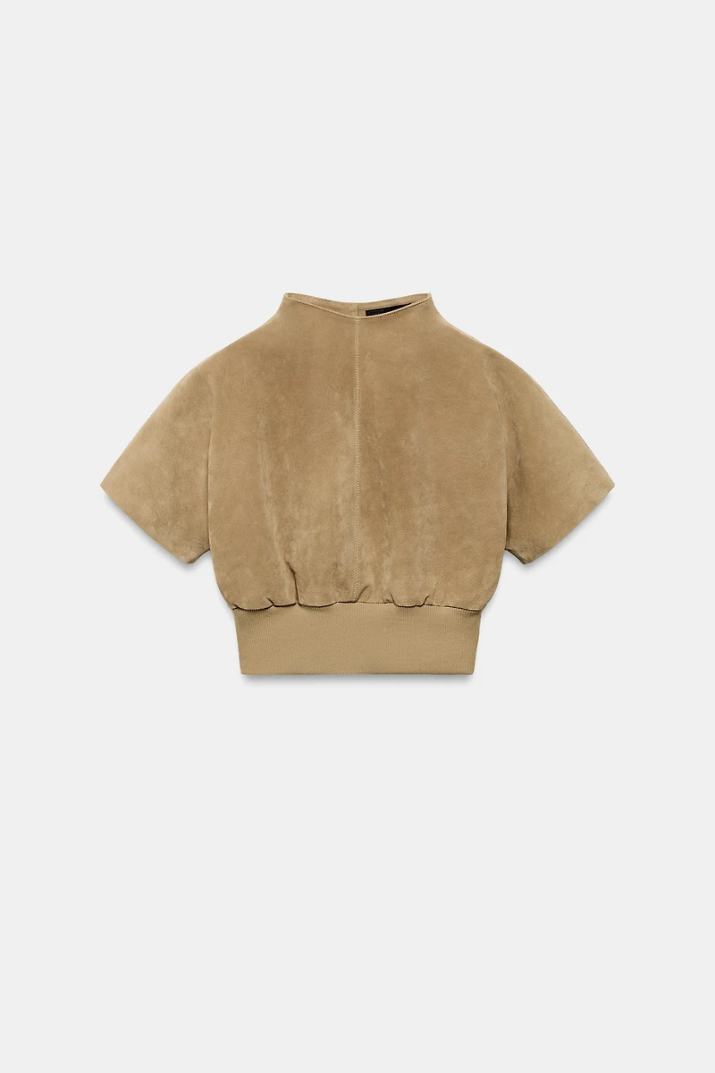 100% SUEDE LEATHER TOP