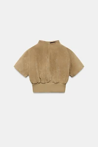100% SUEDE LEATHER TOP