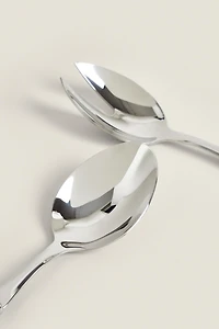 SALAD FLATWARE SET WITH COLORED HANDLE (SET OF 2)