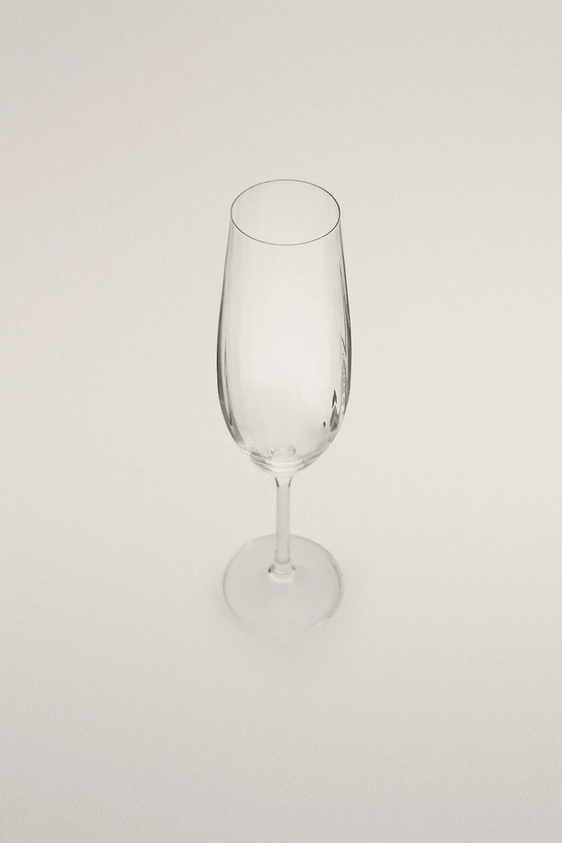 FLÛTE EN VERRE ONDULÉ