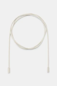 100% LEATHER CORD BELT