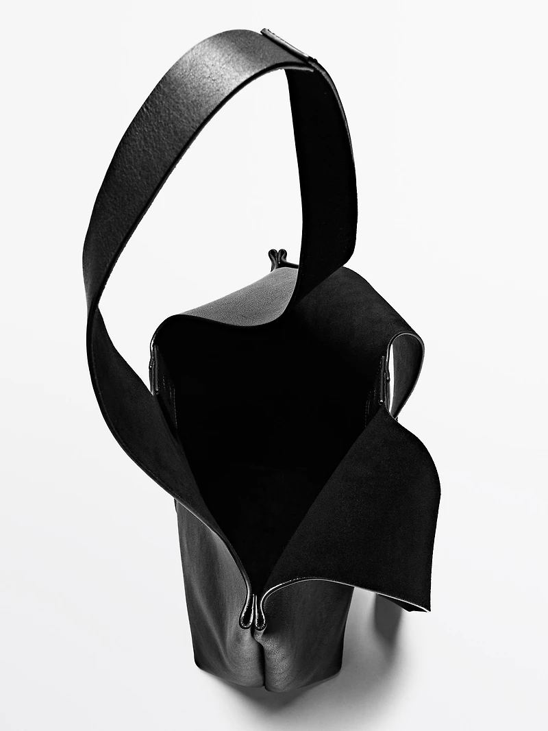 Nappa leather tote bag