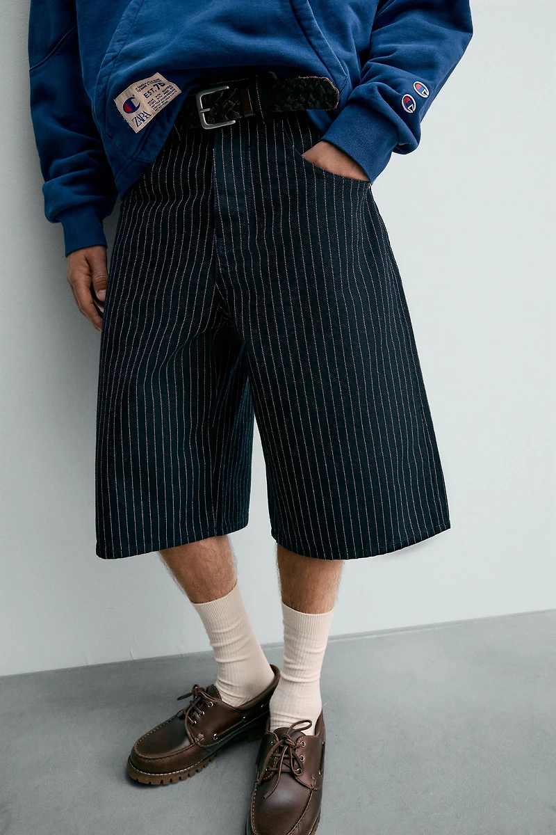 SHORT COUPE AMPLE RAYURES CHAMPION ® X ZARA