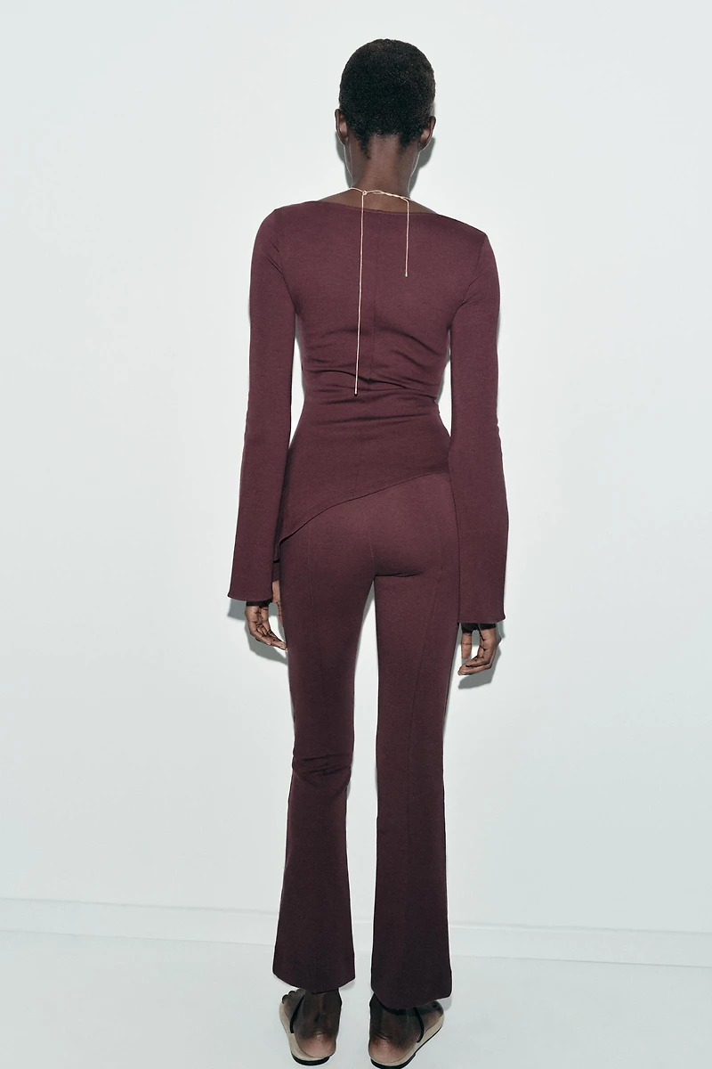 PANTALON INTERLOCK FLARE NERVURE