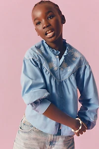 CHEMISE ROMANTIQUE BRODÉE