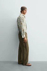 RELAXED FIT GEOMETRIC PRINT SHIRT