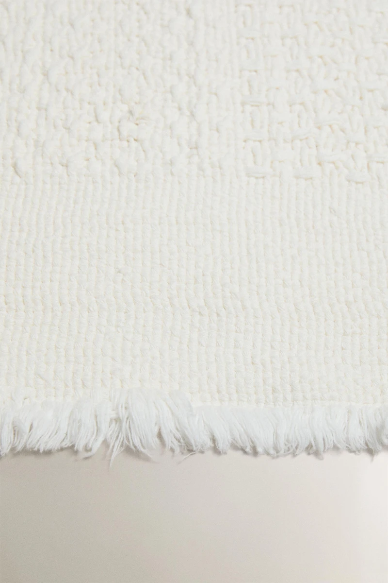RAW-EDGE BATH MAT