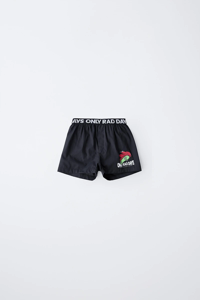 AGES 8-14 / TWO-PACK OF SKATE POPLIN BOXERS