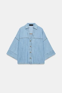 Z1975 WIDE SLEEVE DENIM SHIRT