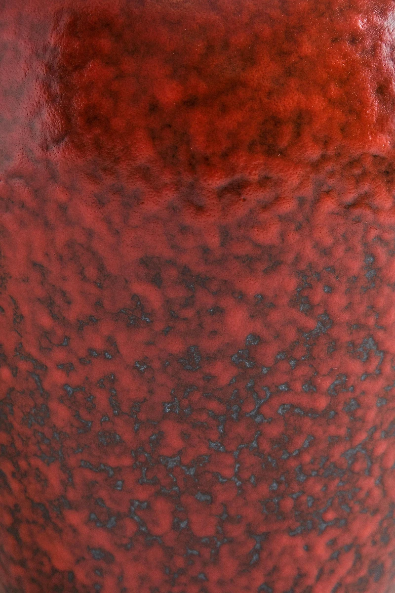 VASE EN GRÈS ROUGE OVALE