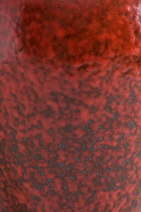 VASE EN GRÈS ROUGE OVALE