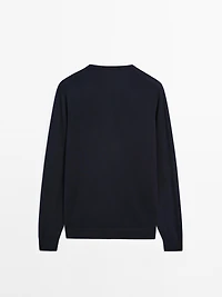 Pull en maille à manches longues coton