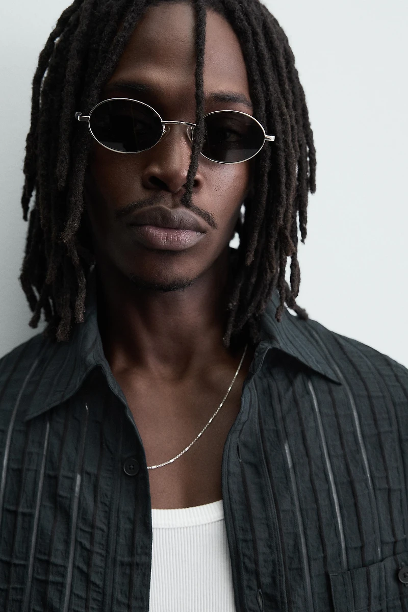 CHEMISE EN JACQUARD À RAYURES