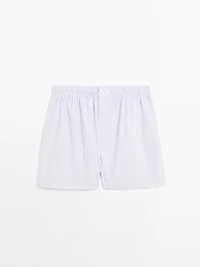 Double stripe print boxers