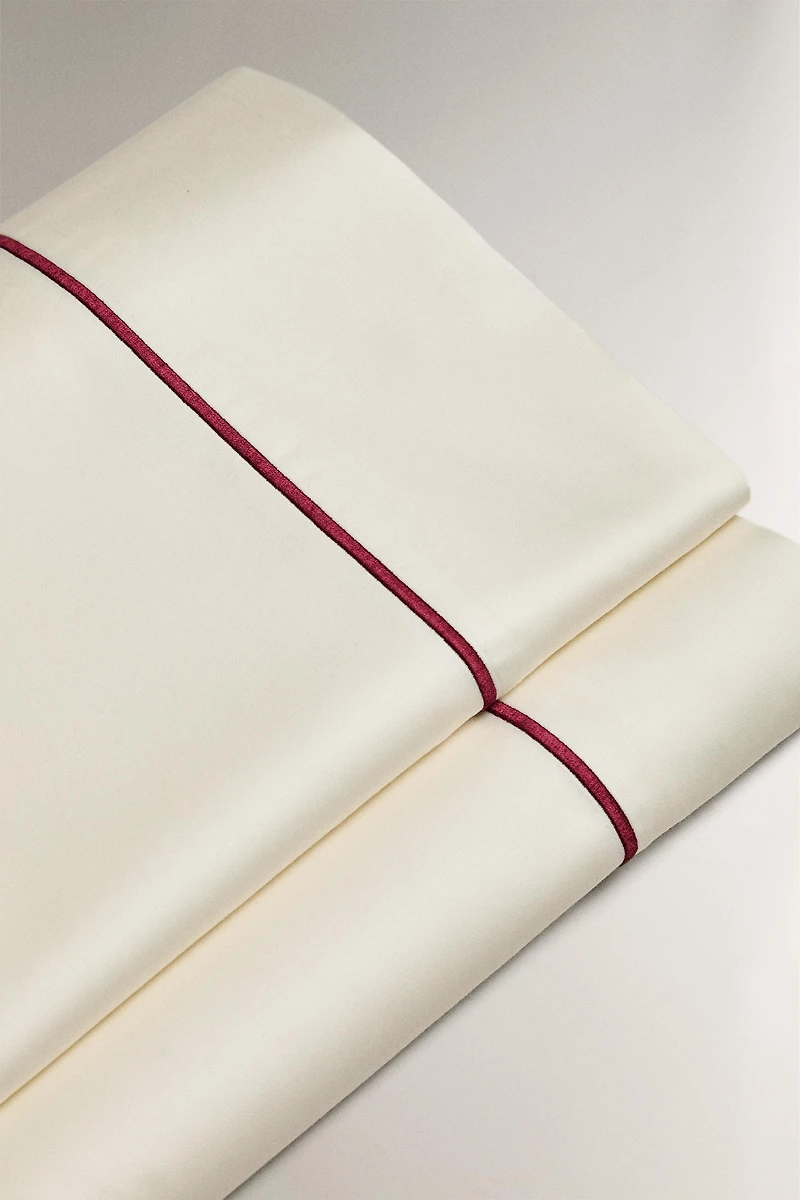 DRAP DE DESSUS SATIN FESTONNÉ