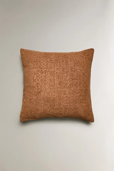 JACQUARD THROW PILLOW COVER