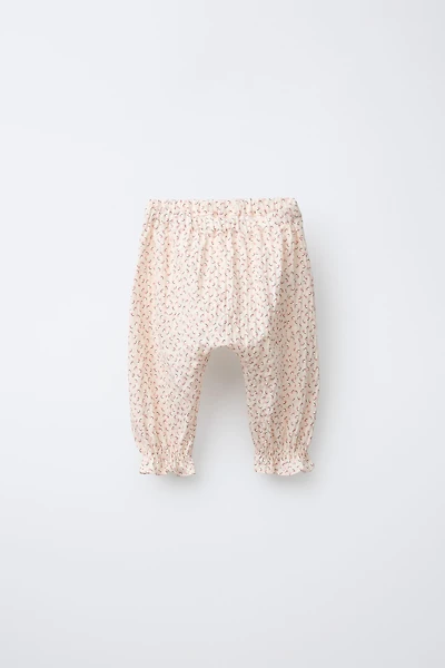 FLORAL TEXTURED JOGGING PANTS