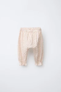 FLORAL TEXTURED JOGGING PANTS