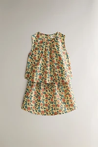 JUPE ENFANT FLEURS