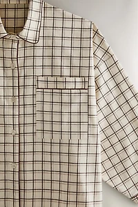 CHRISTMAS CHECK COTTON PAJAMA SET